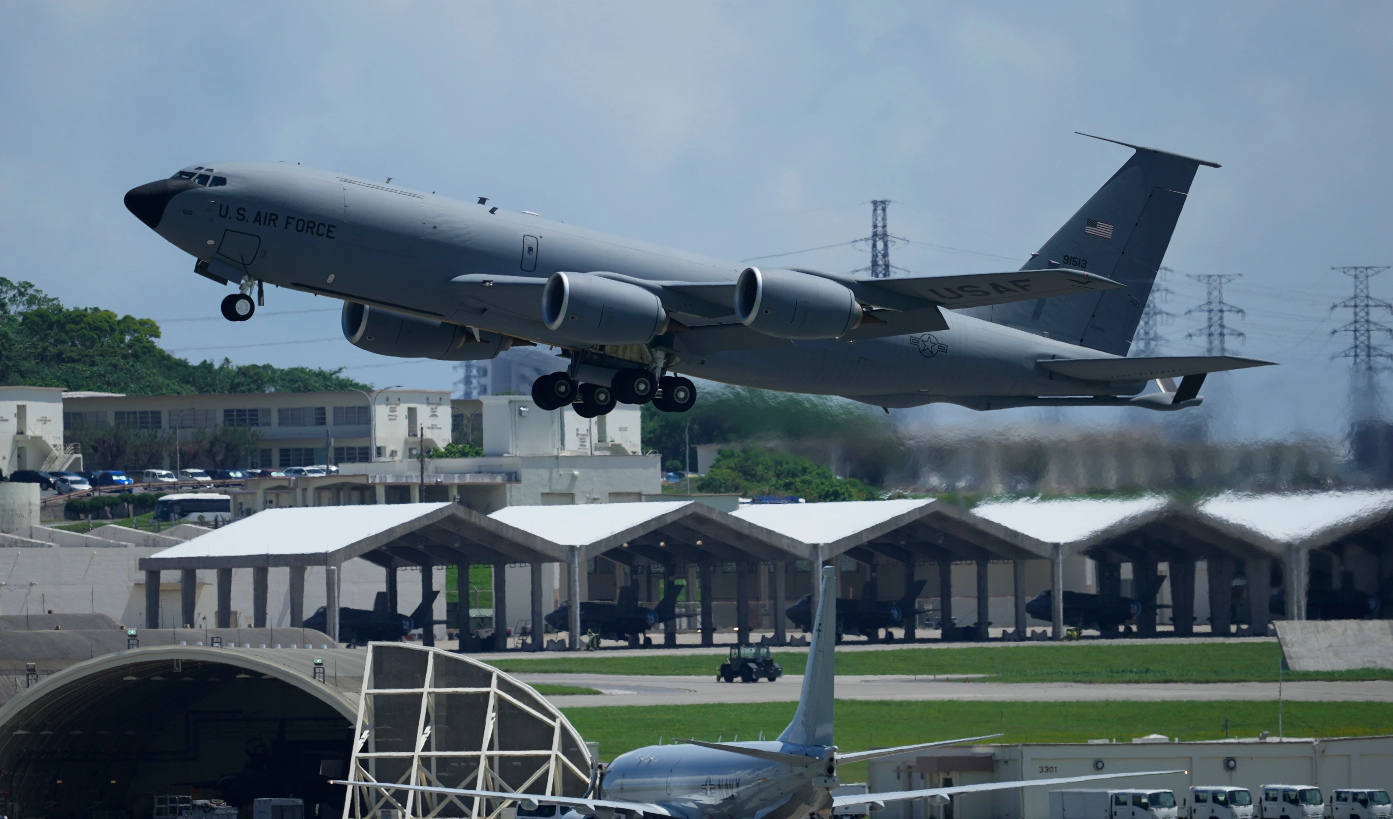 US fortifies Kadena Air Base for potential Chinese missile strikes.