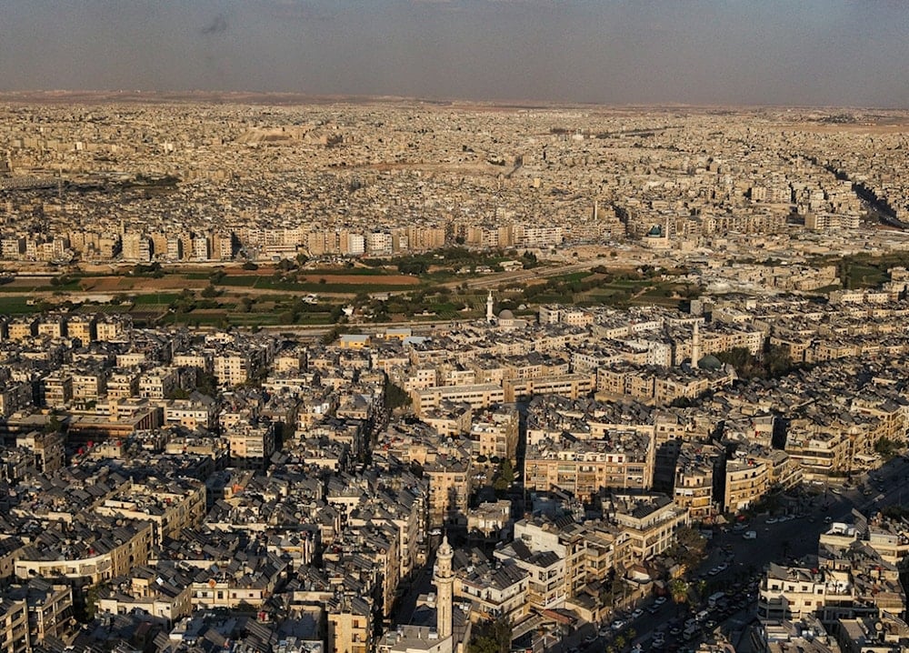 A general view shows the city of Aleppo, Syria, Tuesday, October 7, 2025 (AP)