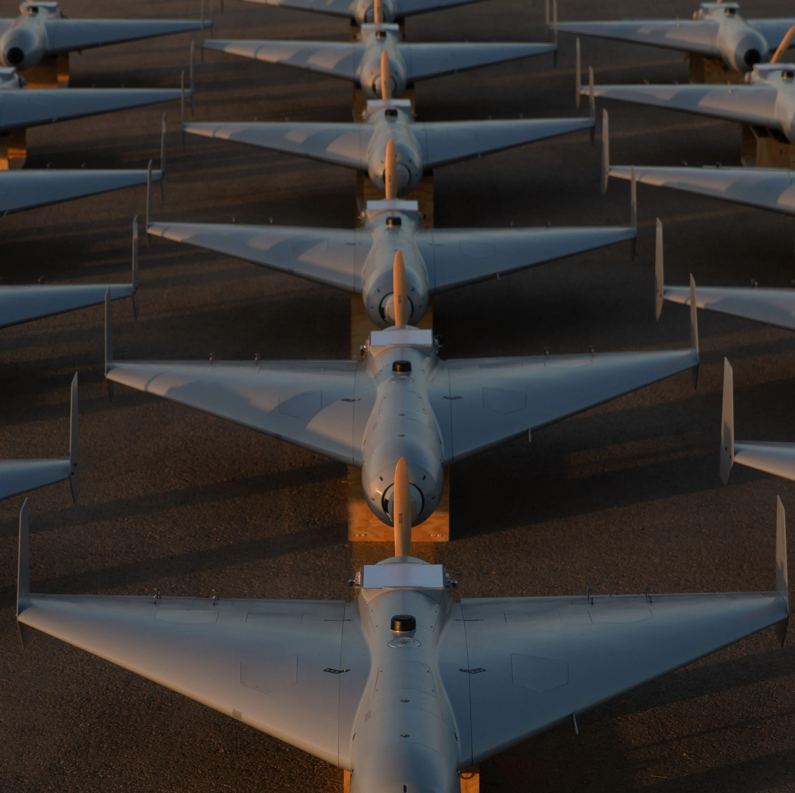 Undated image of a US drone fleet published (X/@CENTCOM)
