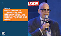 Israeli-American author: 'The Jews made New York... We shouldn't go without a fight'