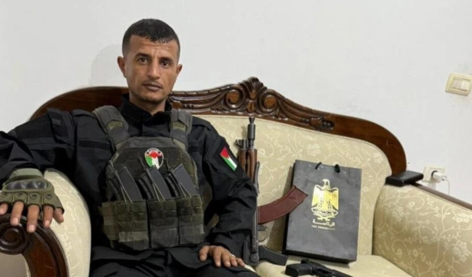 Yasser Abu Shabab, leader of the Popular Forces collaborator militia, in an undated photo, Gaza, Occupied Palestine (social media)