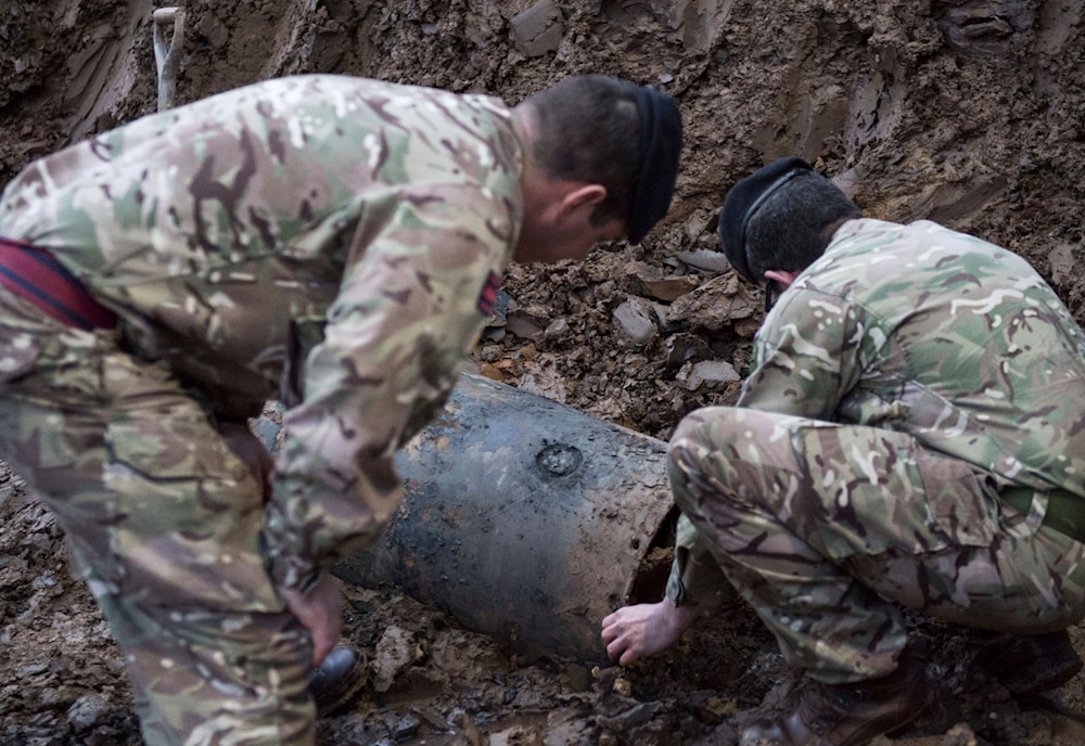 Ministry of Defence shows a Second World War bomb which was discovered on a building site Thursday March 2, 2017 (AP)in Brent, north-west London. 