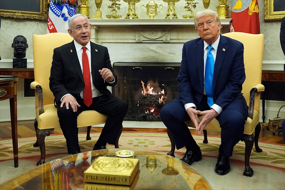 President Donald Trump meets with Israel's Prime Minister Benjamin Netanyahu in the Oval Office of the White House, Feb. 4 (AP)