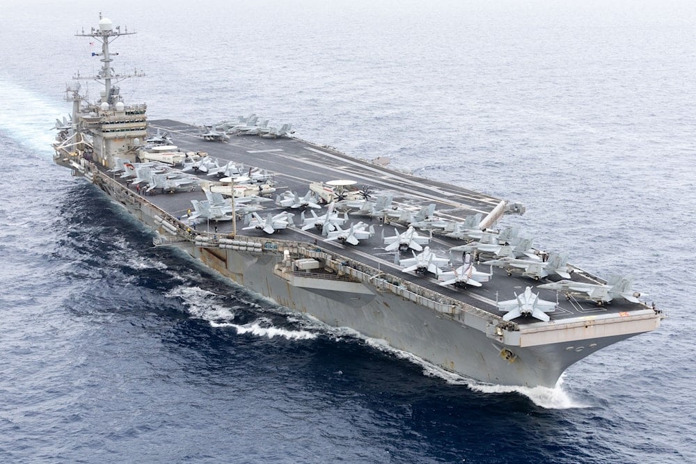 US Navy aircraft carrier