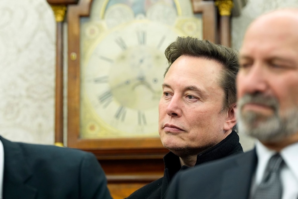 Elon Musk listens as President Donald Trump meets with India's Prime Minister Narendra Modi in the Oval Office of the White House, Thursday, Feb. 13, 2025, in Washington. (Photo/Alex Brandon)