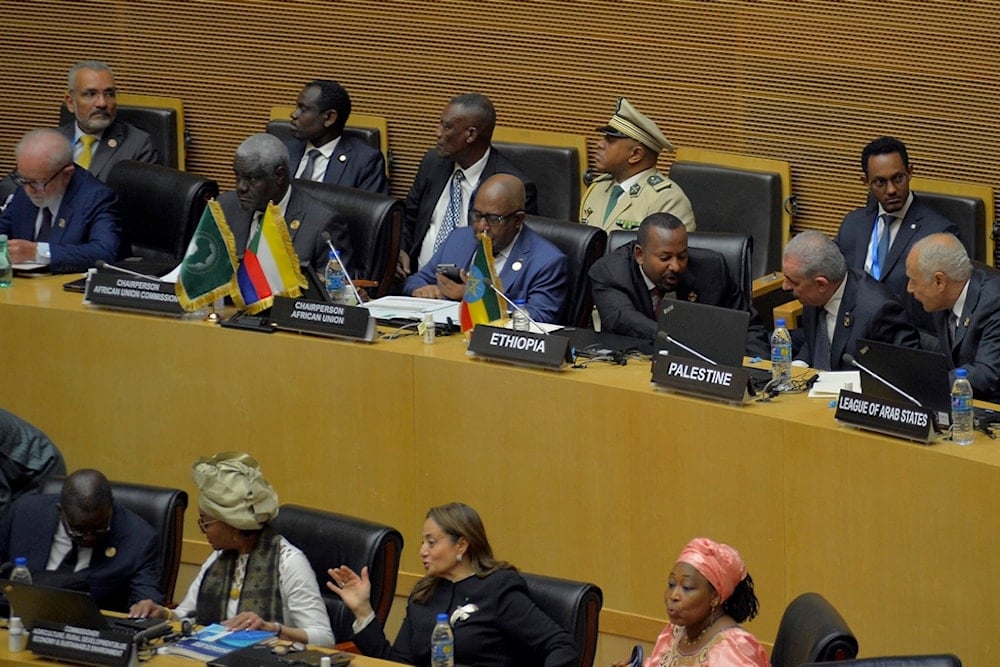 African heads of state attend the 37th Ordinary session of the Assembly of the African Union (AU) Summit at the AU headquarters in Addis Ababa, Ethiopia, Saturday, Feb. 17, 2024 (AP)