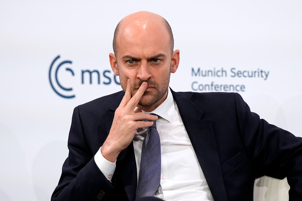 French Foreign Minister Jean-Noel Barrot attends a panel discussion during the Munich Security Conference at the Bayerischer Hof Hotel in Munich, Germany, Saturday, Feb. 15, 2025. (AP Photo/Matthias Schrader)