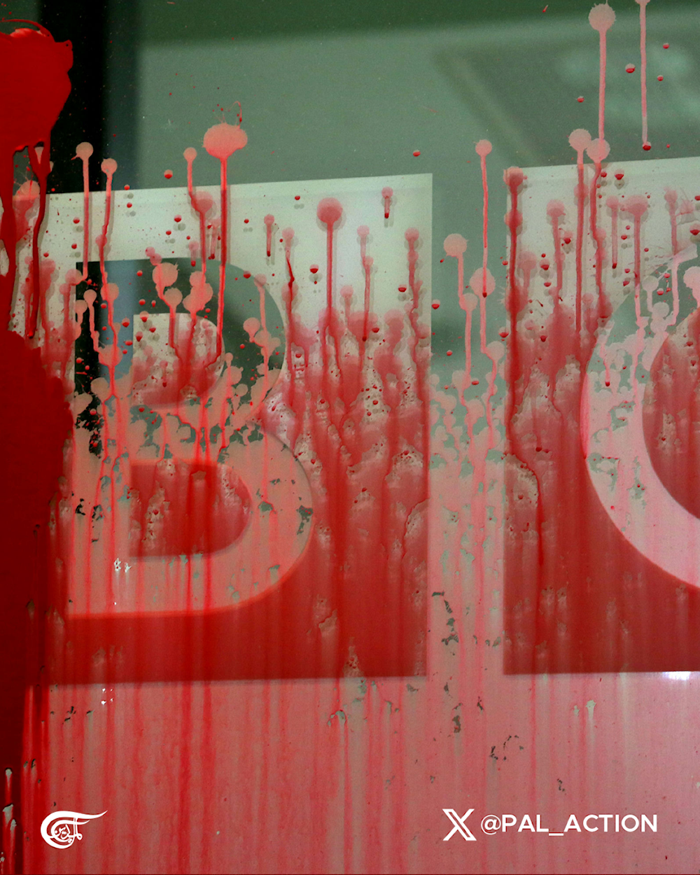 Palestine Action drenches BBC HQ in red paint over pro-'Israel' reporting bias 