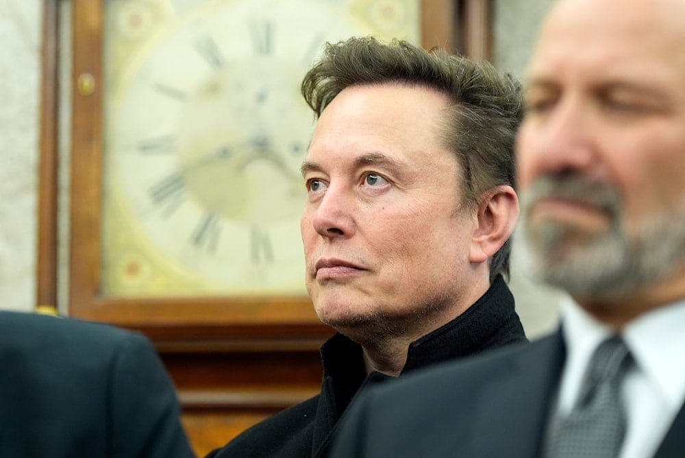 Elon Musk listens as President Donald Trump meets with India's Prime Minister Narendra Modi in the Oval Office of the White House, Thursday, Feb. 13, 2025, in Washington. (Photo/Alex Brandon)