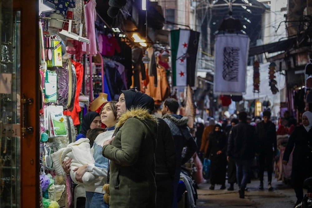 Shoppers fill the old city market in Damascus, Syria, Thursday, Jan. 9, 2025 (AP)