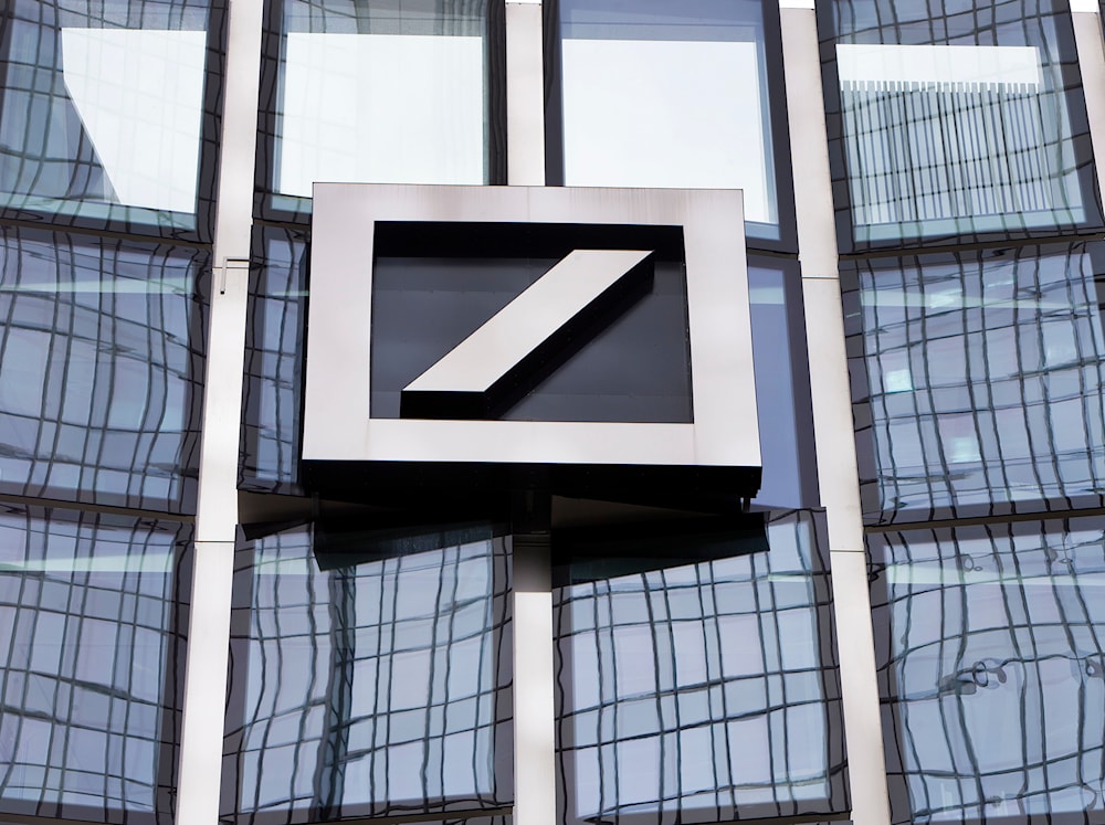 In this April 9, 2018, file photo the bank's logo is seen at a building of Deutsche Bank in Frankfurt, Germany. (AP)