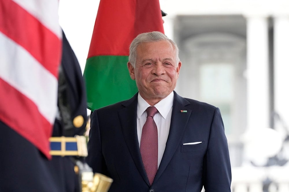 Jordan's King Abdullah II arrives at the White House, Tuesday, Feb. 11, 2025, in Washington (AP)