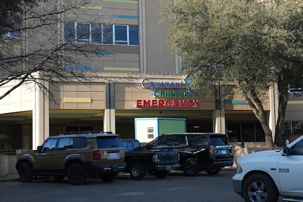 Covenant Children's Hospital is pictured from outside the emergency entrance on Wednesday, Feb. 26, 2025, in Lubbock, Texas. (AP Photo/Mary Conlon)