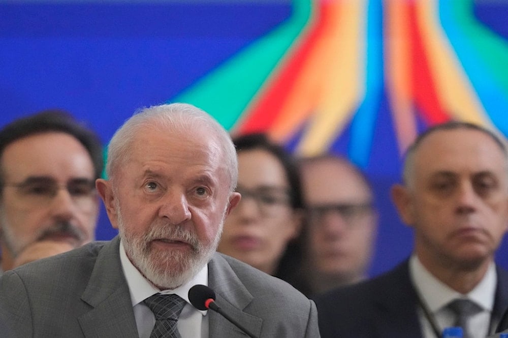 Brazilian President Luiz Inacio Lula da Silva speaks during the opening session of the First Sherpa Meeting in preparation for the July BRICS meeting in Brazil, at Itamaraty Palace, in Brasilia, Brazil, Wednesday, Feb. 26, 2025 (AP)