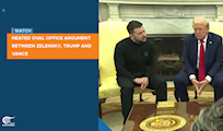 Heated Oval Office argument between Zelensky, Trump and Vance