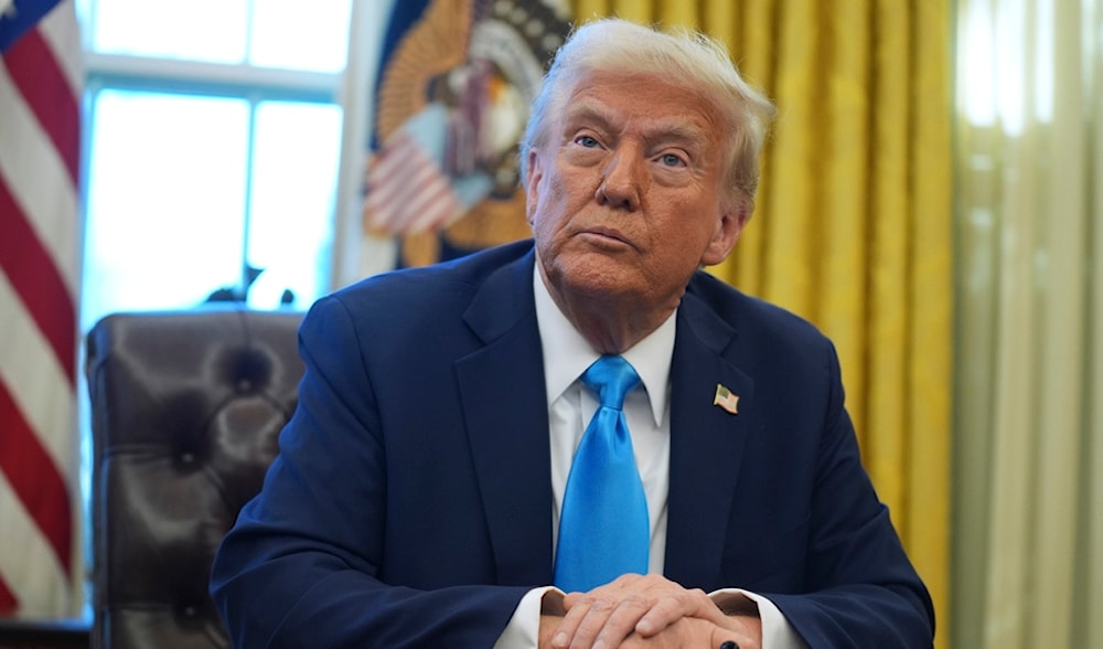 President Donald Trump speaks to reporters as he signs executive orders in the Oval Office of the White House, Tuesday, Feb. 4, 2025, in Washington. (AP)