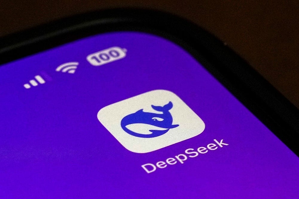 The Icon for the smartphone apps DeepSeek is seen on a smartphone screen in Beijing, Tuesday, Jan. 28, 2025. (AP)