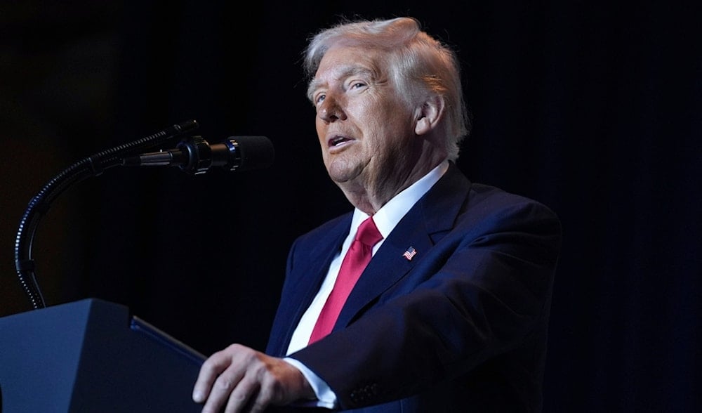 President Donald Trump speaks during the National Prayer Breakfast at Washington Hilton, Thursday, Feb. 6, 2025, in Washington. (AP)