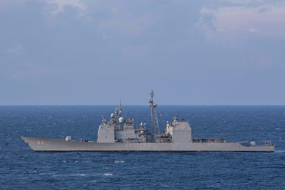  The Ticonderoga-class guided-missile cruiser USS Gettysburg (CG 64) steams in the Mediterranean Sea, Dec. 15, 2024. (US Navy via AP)