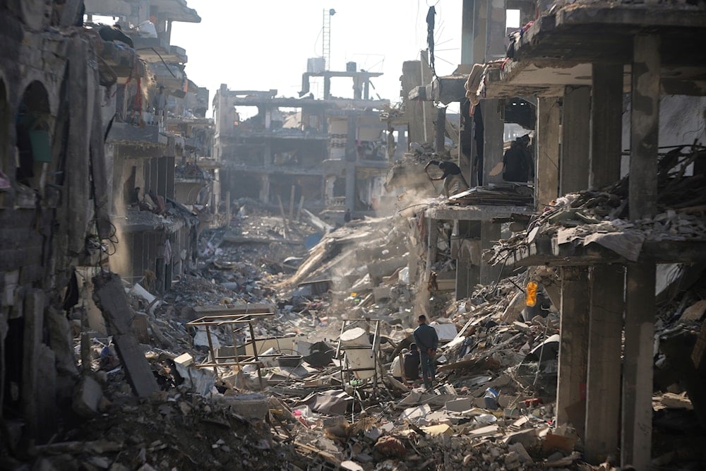 alestinians inspect their homes destroyed by Israeli attacks in Jebaliya, northern Gaza Strip, Wednesday, Jan. 29, 2025 (AP)