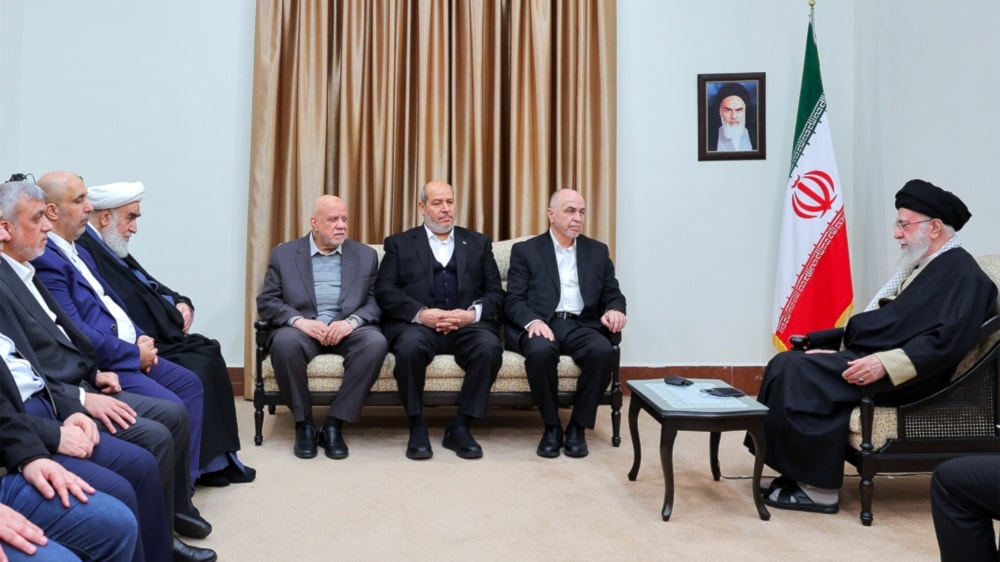 Sayyed Khamenei receives senior Hamas delegation, praises resistance