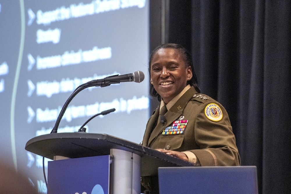  US Army Lt. Gen. Telita Crosland, director of the Defense Health Agency, spoke on the opening day of the 2024 HIMSS Global Health Conference held in Orlando, Florida, on March 12, 2024. (United States Department of Defense)