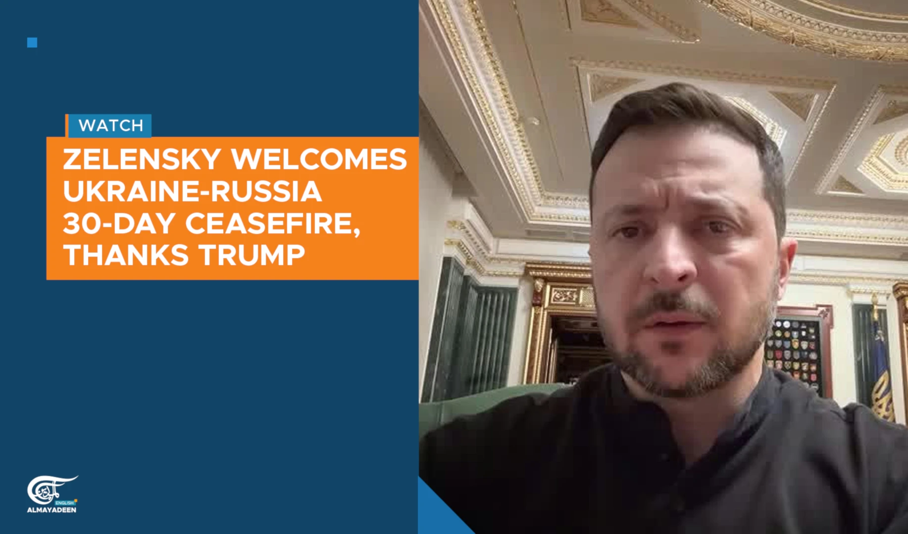 Zelensky welcomes Ukraine-Russia 30-day ceasefire, thanks Trump