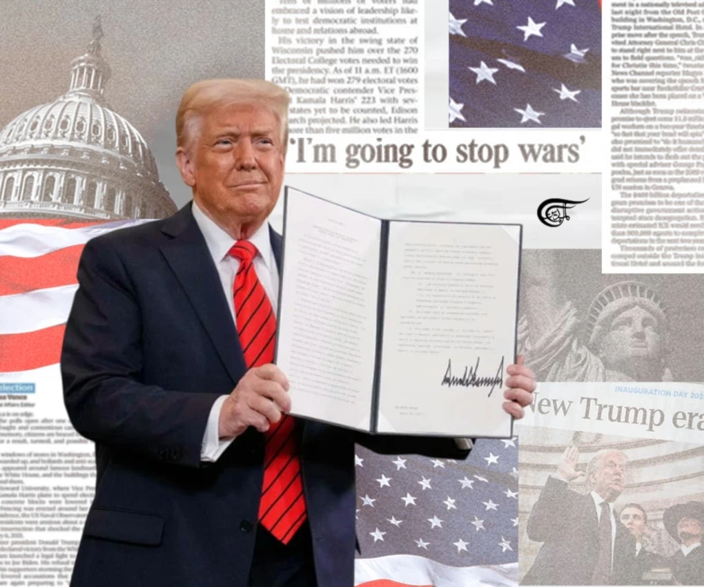 In contrast to the deep state’s approach—where a weakening "Israel" prompts the search for regional substitutes—Trump’s stance is more transactional.  (Al Mayadeen English; Illustrated by Batoul Chamas)