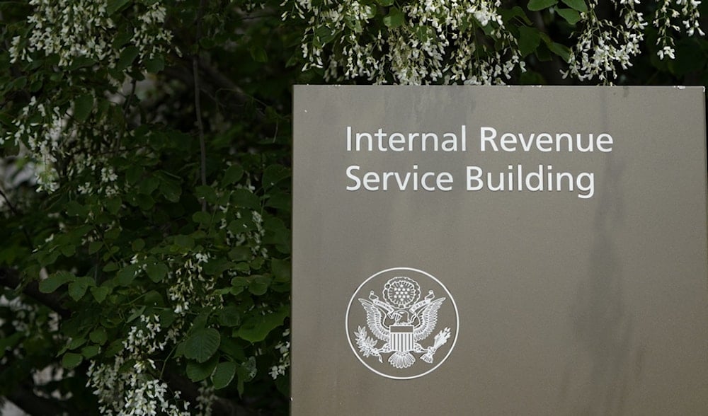 A sign for the Internal Revenue Service building in Washington, on May 4, 2021. (AP)
