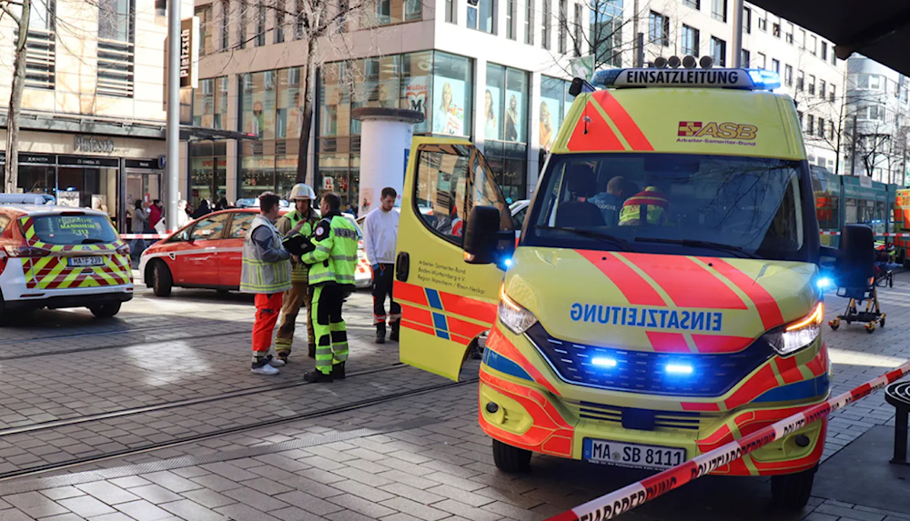 One dead after car drives into crowd in German city of Mannheim