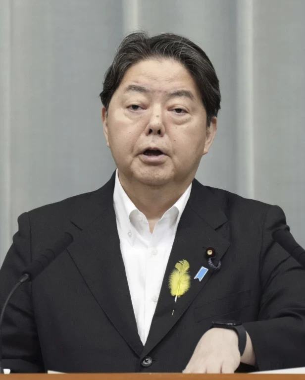 Japan's Chief Cabinet Secretary Yoshimasa Hayashi speaks at a press conference in Tokyo, June 28, 2024 over sexual assault cases involving American servicemembers, Okinawa, Japan (Kyodo News/AP)
