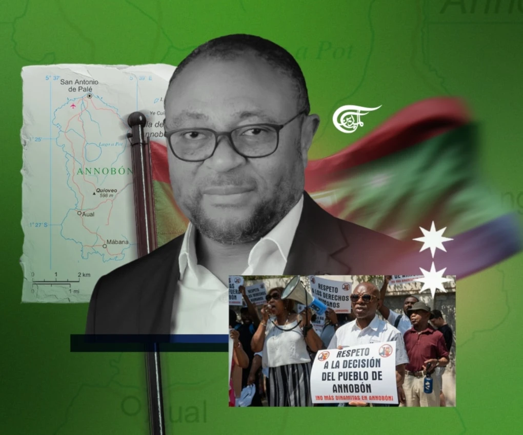 This small island, already located in the southern hemisphere, belongs to Equatorial Guinea by the whims of colonization and decolonization, like the rest of African peoples and cultures. (Al Mayadeen English; Illustrated by Zeinab El-Hajj)