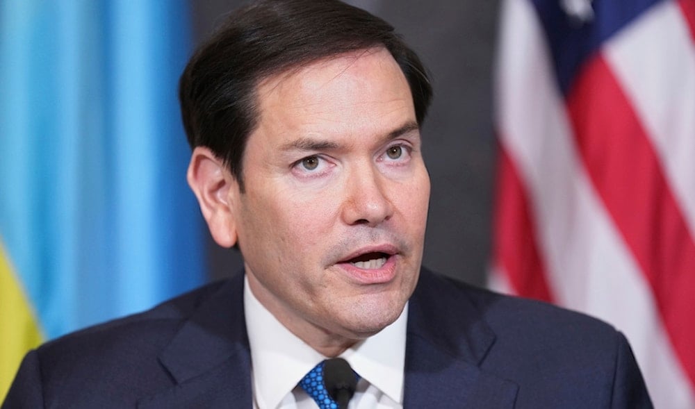 Secretary of State Marco Rubio speaks during Declaration of Principles signing ceremony with Congo's Foreign Minister, April 25, 2025, at the State Department in Washington. (AP)