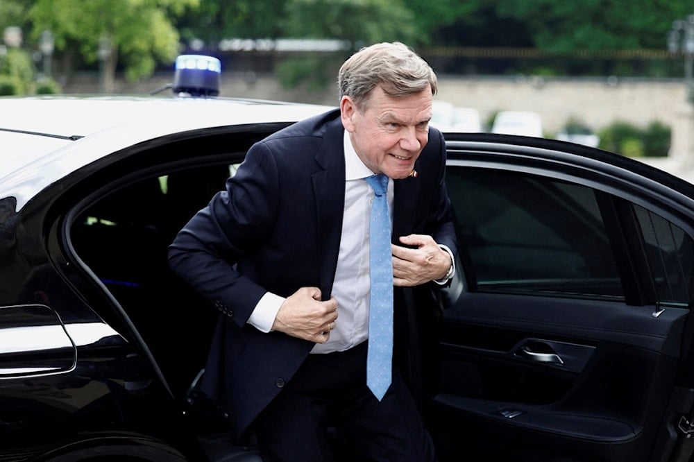 Newly appointed German Foreign Minister Johann Wadephul arrives for a meeting with French Foreign Minister Jean-Noel Barrot in Paris, Wednesday, May 7, 2025 (AP)
