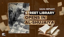 Gaza defiant: Street library opens in al-Shujaiya