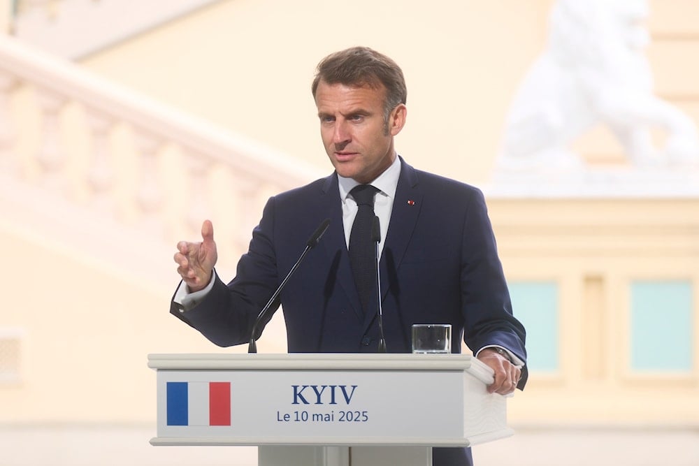 Macron blasts 'Israel' for blocking humanitarian aid to Gaza
