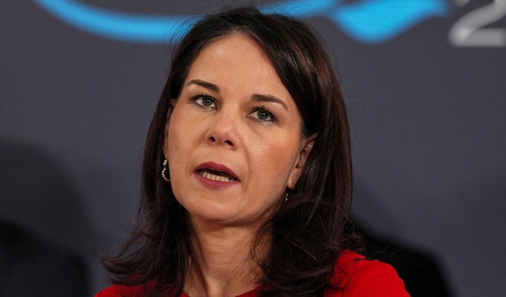 Former German Foreign Minister Annalena Baerbock attends the London Sudan conference at Lancaster House in London, Tuesday, April 15, 2025. (AP)