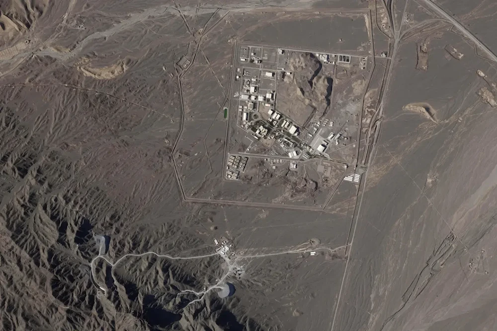 This satellite photo from Planet Labs PBC shows Iran's Natanz nuclear site near Natanz, Iran, on April 14, 2023 (Planet Labs PBC via AP)