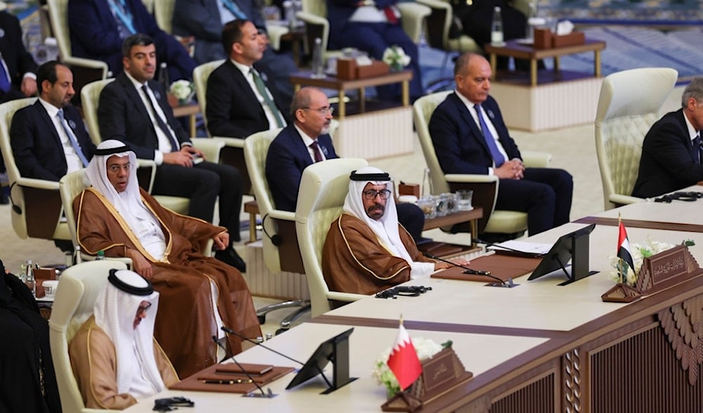 Arab leaders attend the 34th Arab League summit, in Baghdad, Iraq, Saturday, May 17, 2025 (AP)