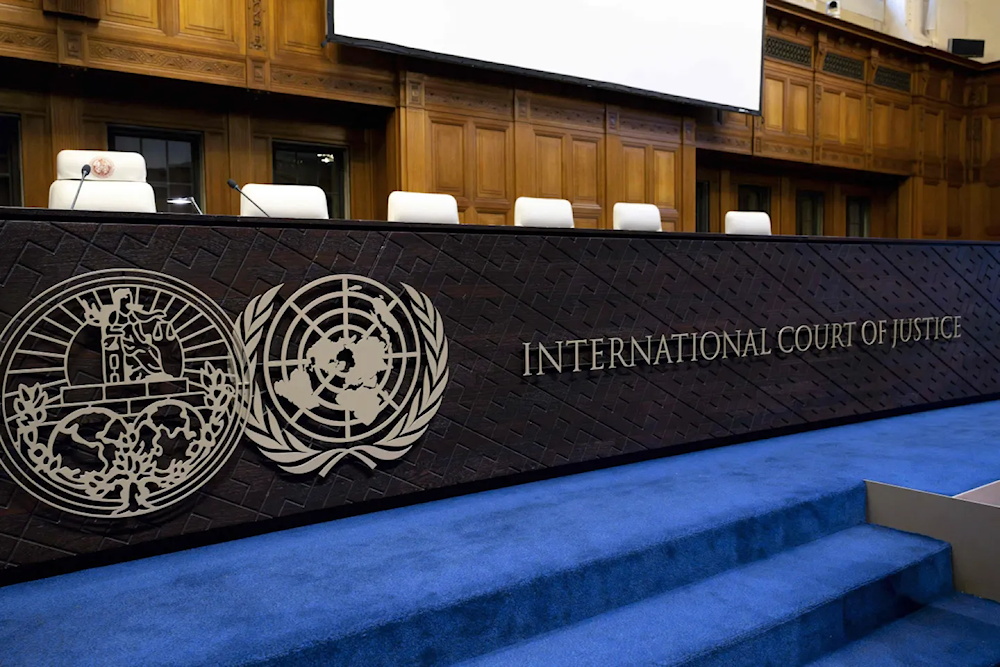The bench of the International Court of Justice is seen in this undated photo (AFP)