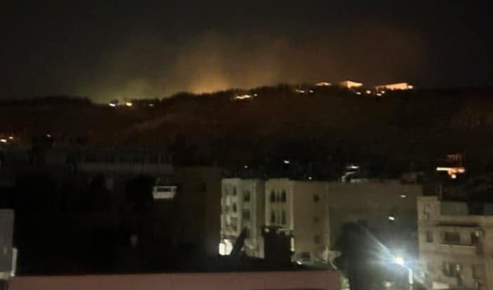 'Israel' targets area near Ahmad al-Sharaa’s residence
