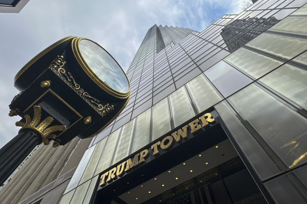 The facade of Trump Tower is shown in New York, Friday, March 22, 2024 (AP/Ted Shaffrey)