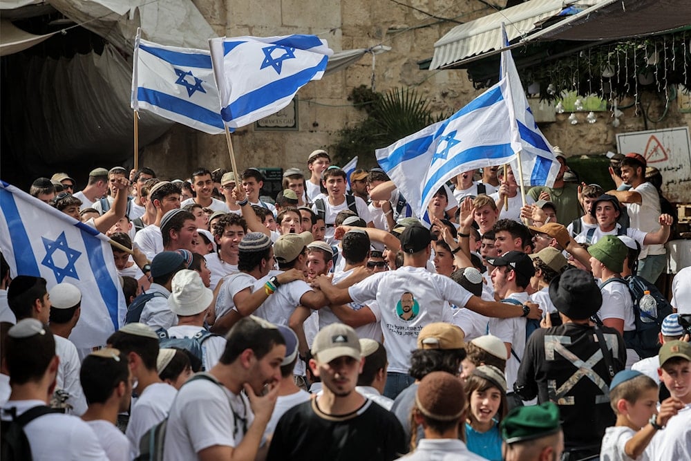 Israeli flag march
