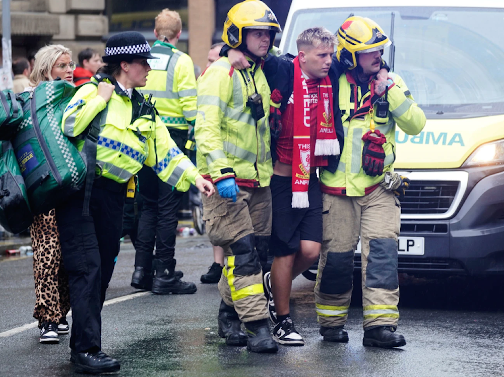 Suspect detained after car hit crowds at Liverpool's title parade