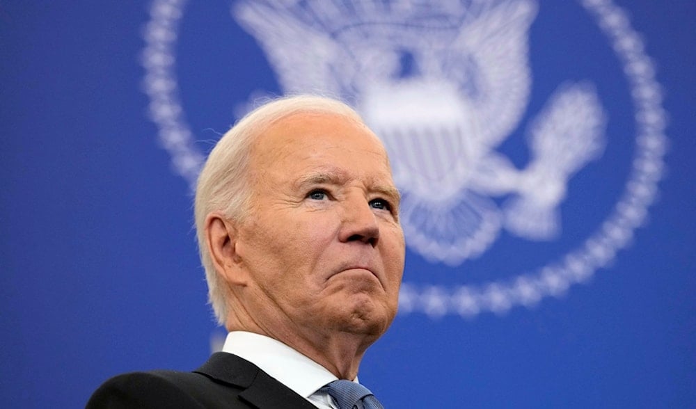 President Joe Biden waits to speak about foreign policy at the State Department in Washington, Jan. 13, 2025. (AP)