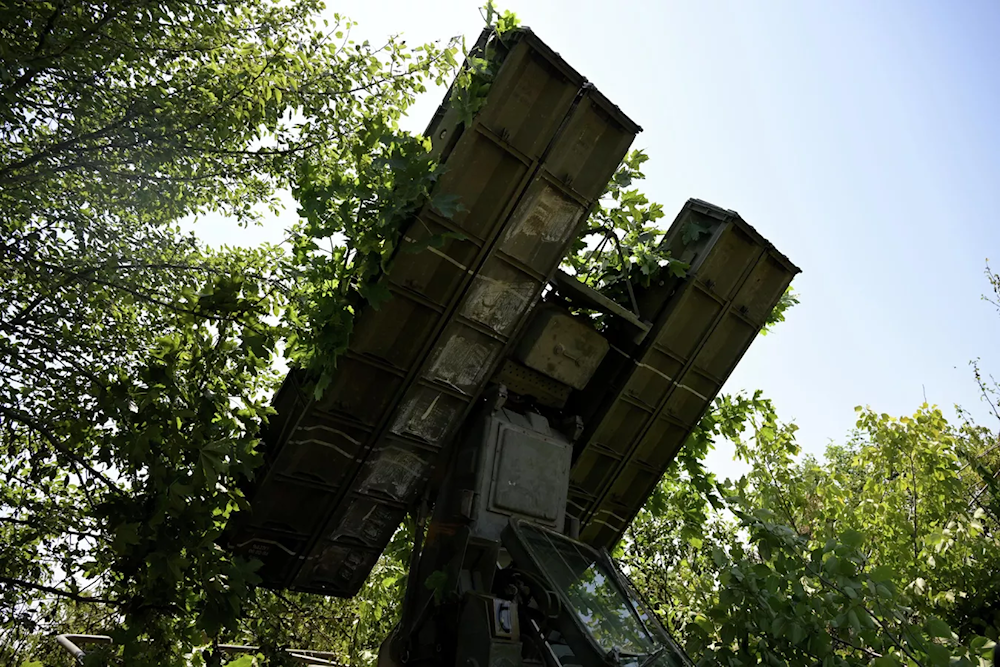 A view shows a 9K35 Strela-10 (Arrow) air defense system of the 2nd Russian Army Corps of the Southern Group of Forces (Sputnik/Evgeny Biyatov)