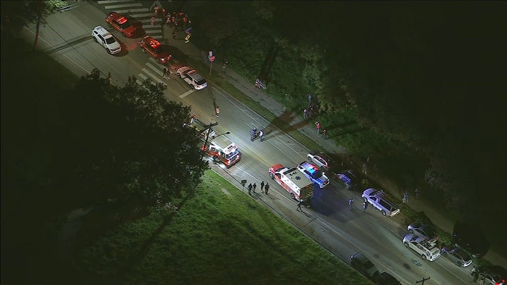 Ambulance shows up at Philadelphia's Fairmount Park on Monday night in this undated photo