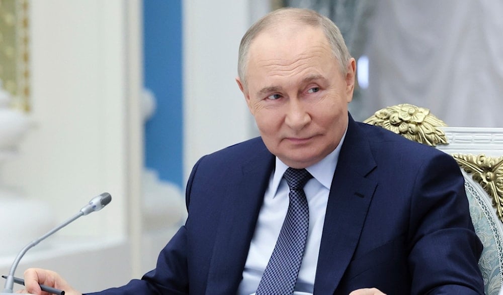 Russian President Vladimir Putin attends a meeting of the Russia - Land of Opportunities Supervisory Board at the Kremlin in Moscow, Russia, Tuesday, May 27, 2025. (AP)