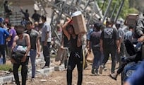 US security assault starving Palestinians at GHF aid distribution site