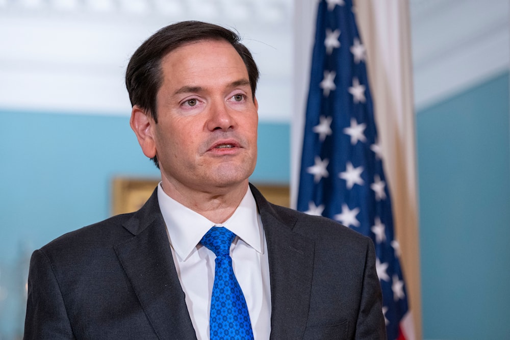 Secretary of State Marco Rubio speaks during a meeting with Spanish Foreign Minister Jose Manuel Albares at the State Department, Thursday, May 22, 2025, in Washington. (AP)